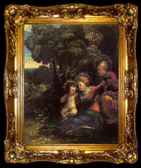framed  Dosso Dossi The Rest on the Flight into Egypt_4, ta009-2